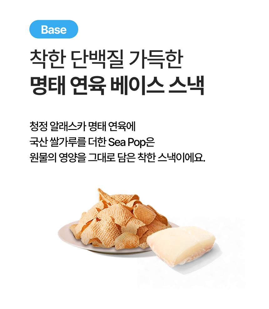 [회원전용] 바다소리 스낵 신제품 맛보기 5봉 / 생생연어칩 씨팝 찹쌀김칩 벌집바삭